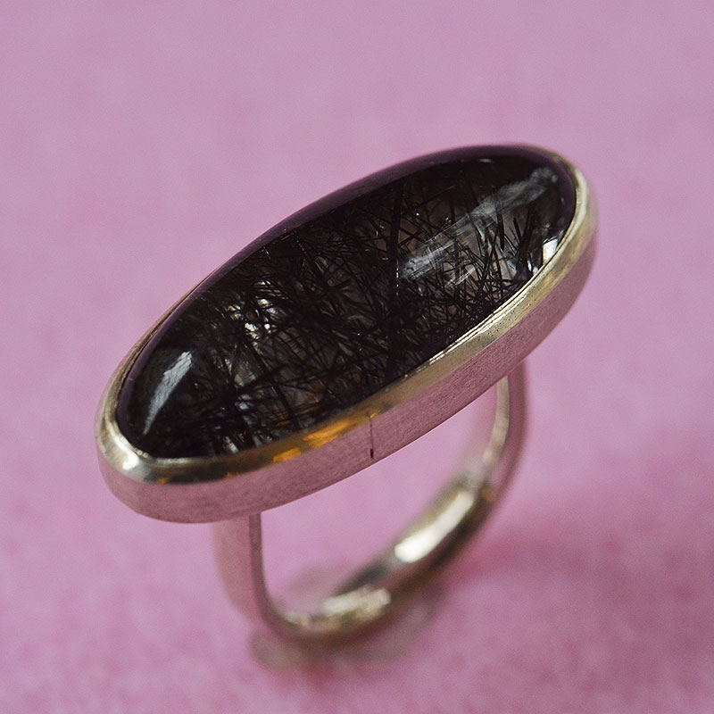 Ring, Silber, Turmalinquarz, 32,5 x 13,5 mm, 30 ct, Robert Lucha, Ihr Goldschmied in Nürnberg